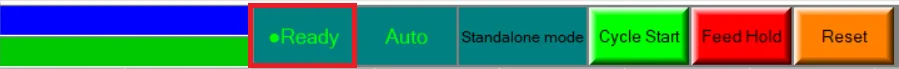 ตรงส่วนนี้จะแสดงสถานะเครื่อง มี 3 สถานะ ด้วยกัน